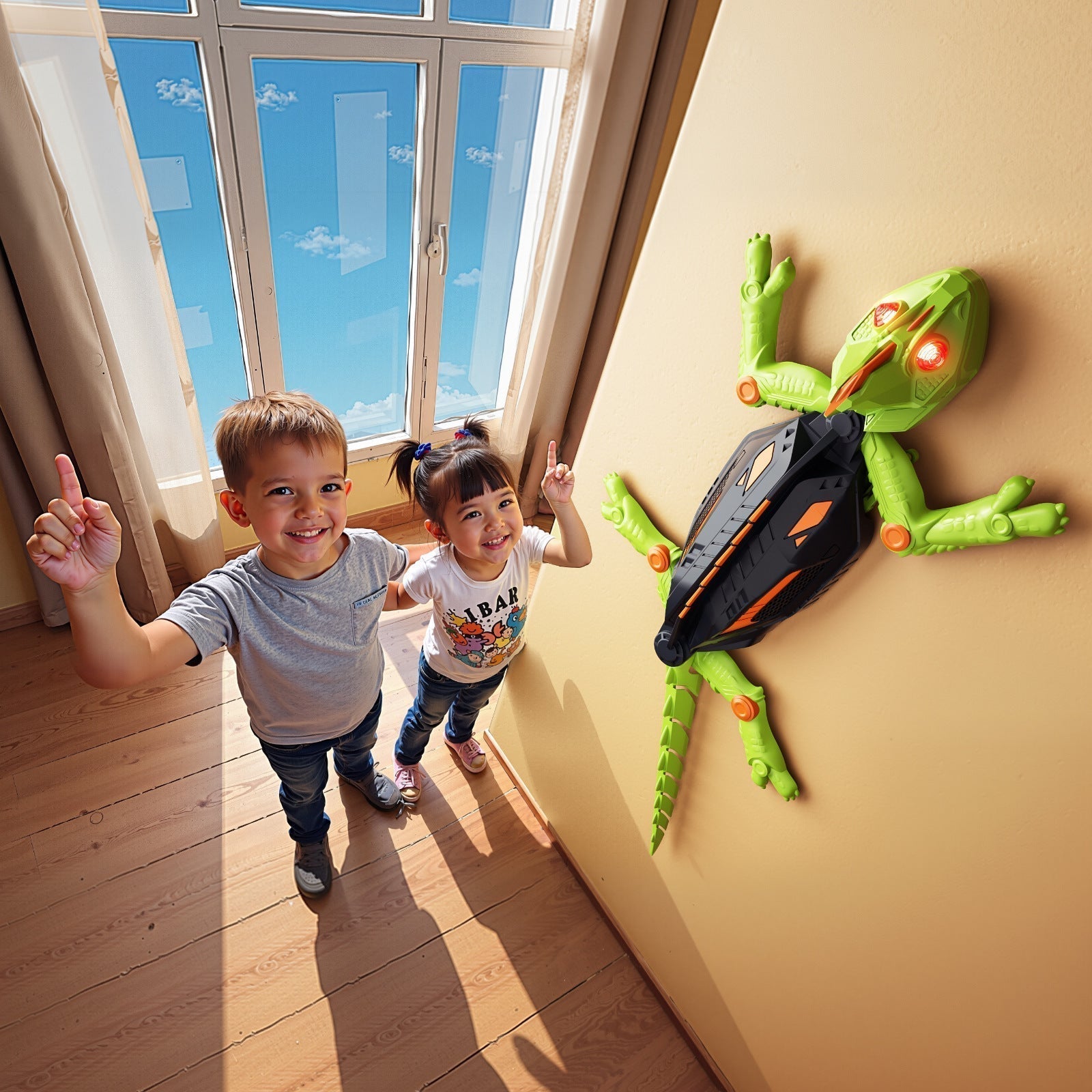 The WallRunner RC Gecko - The Ultimate Toy for Indoor Family Fun + 50% OFF