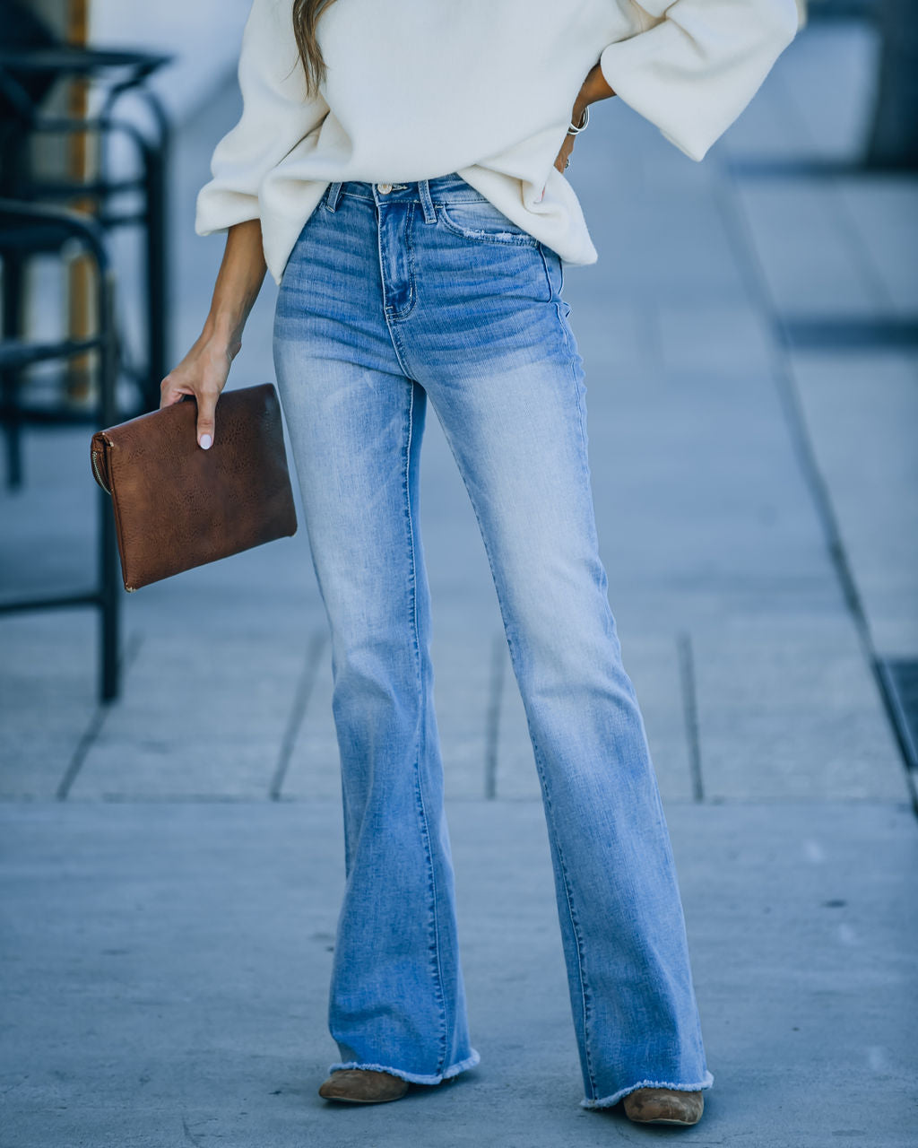 Misha High Rise Flare Denim