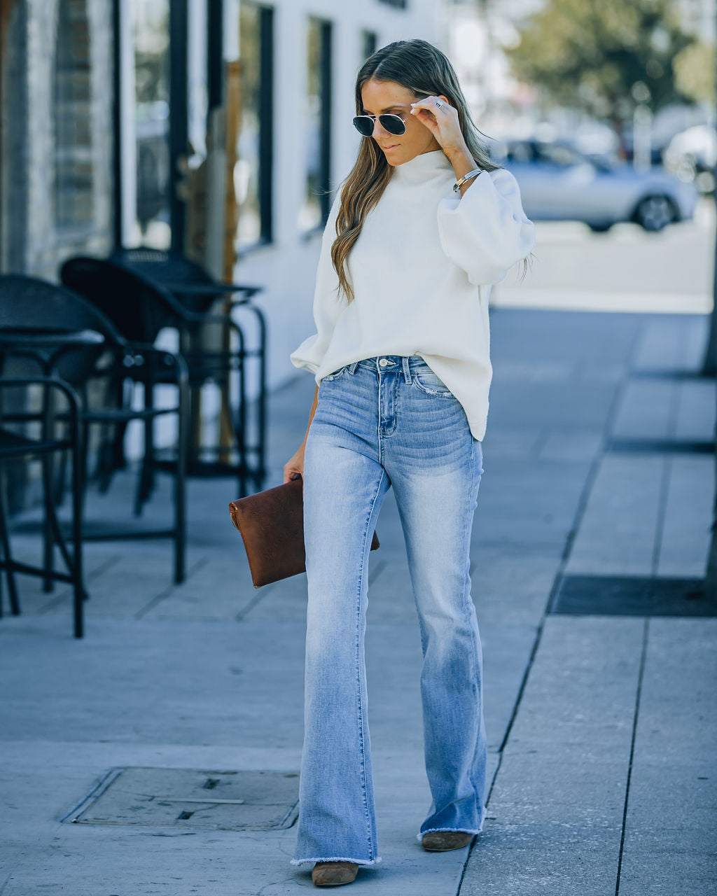 Misha High Rise Flare Denim