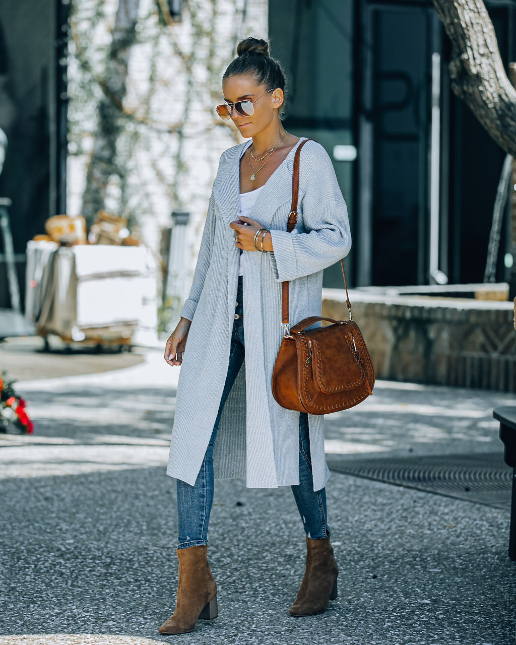 Martin Knit Cardigan - Heather Grey