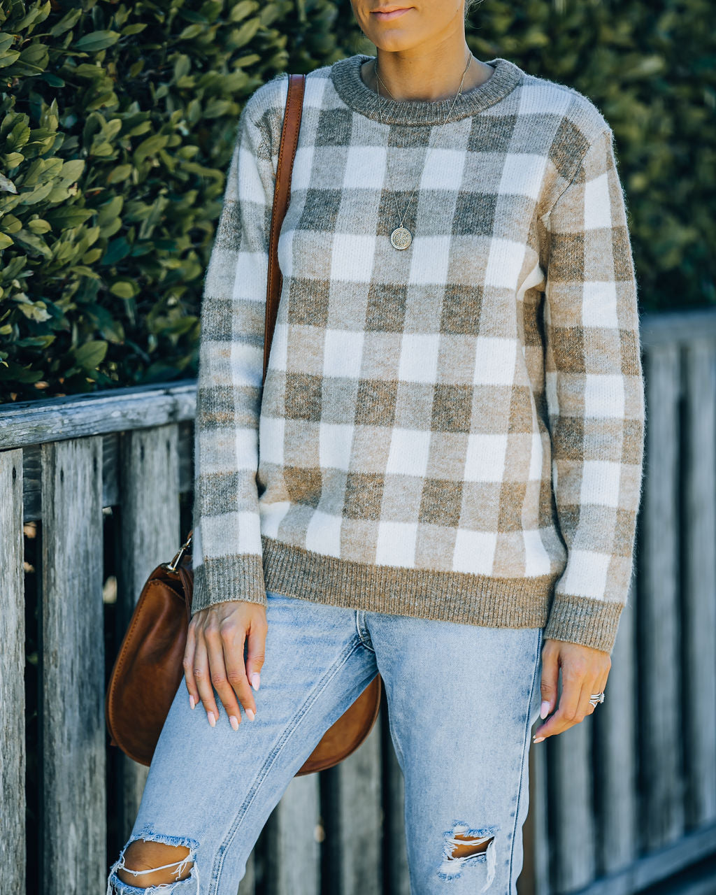Robson Checkered Knit Sweater