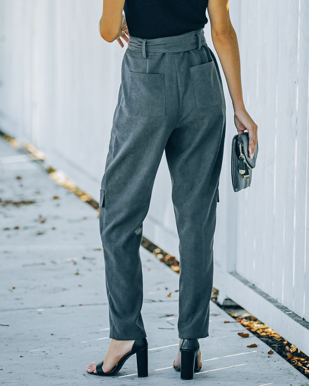 Romario Pocketed High Rise Cargo Pants