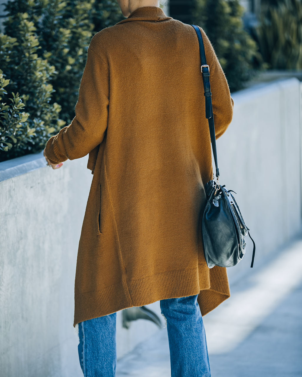 Fireside Pocketed Knit Cardigan - Camel