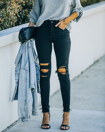 Orion High Rise Distressed Skinny
