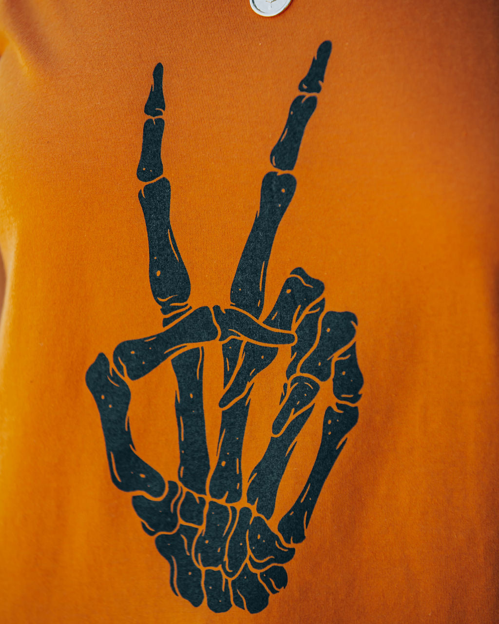 Peace Out Skeleton Cotton Tee