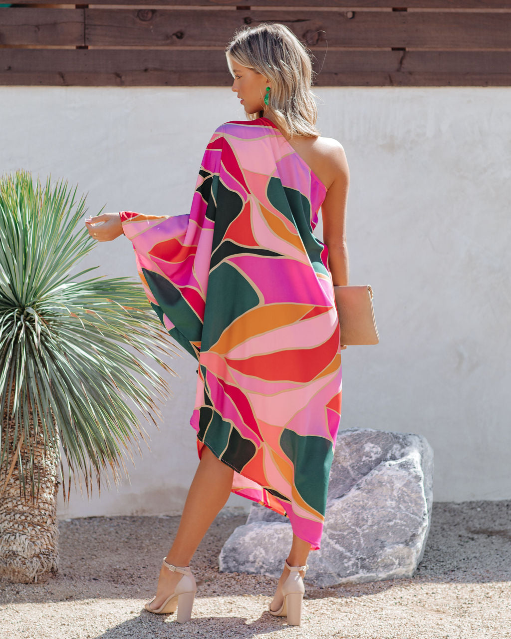 Finesse One Shoulder Asymmetrical Dress