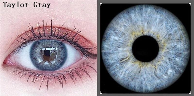 1 Pair Colored Contact Lenses for Eyes Russian Girl Blue Lenses Monet Green Eye Lenses Big Eye Fashion Lenses