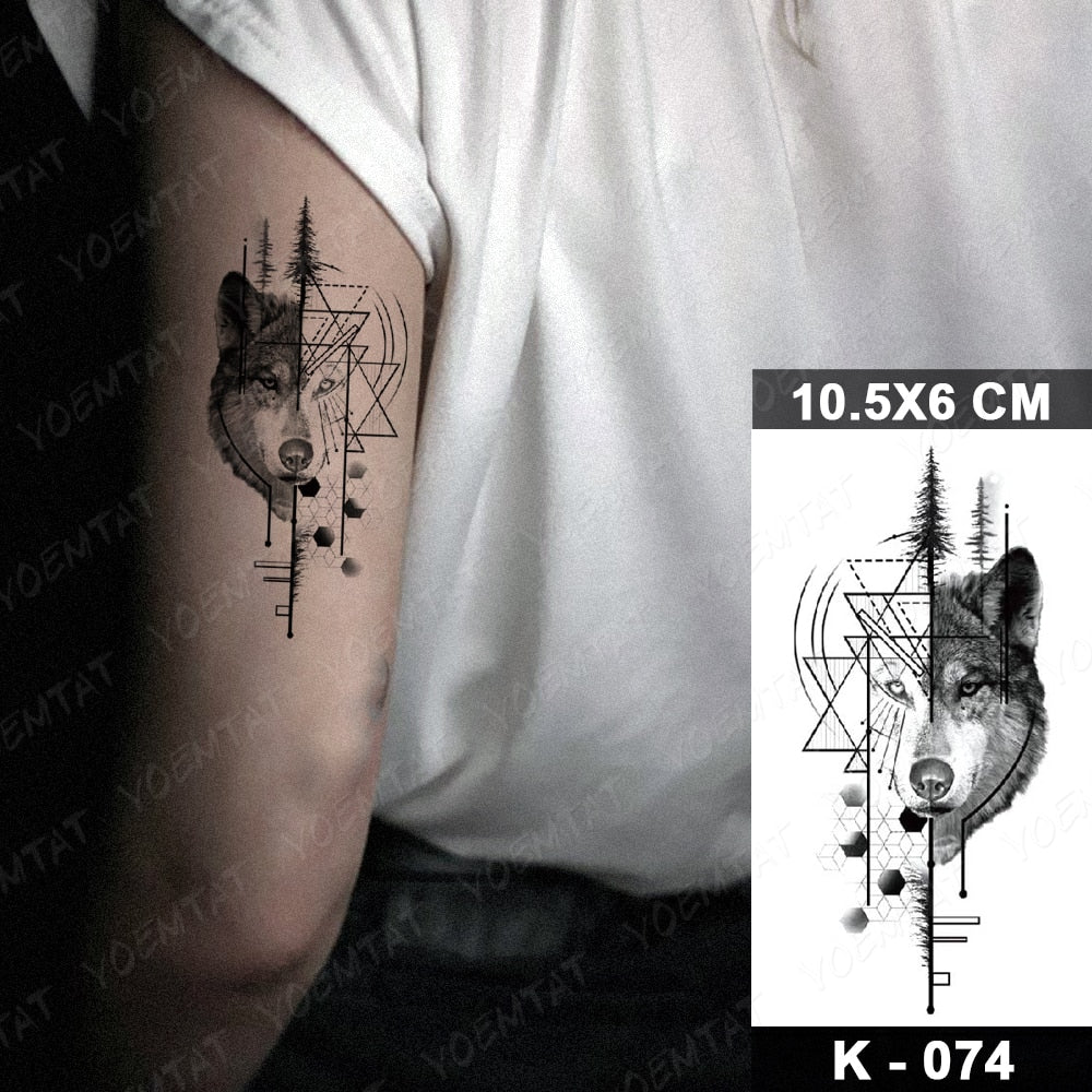 Waterproof Temporary Tattoo Stickers Black Butterfly Rose Transfer Flash Tatoo Women Sexy Neck Hand Chest  Body Art Fake Tattoos