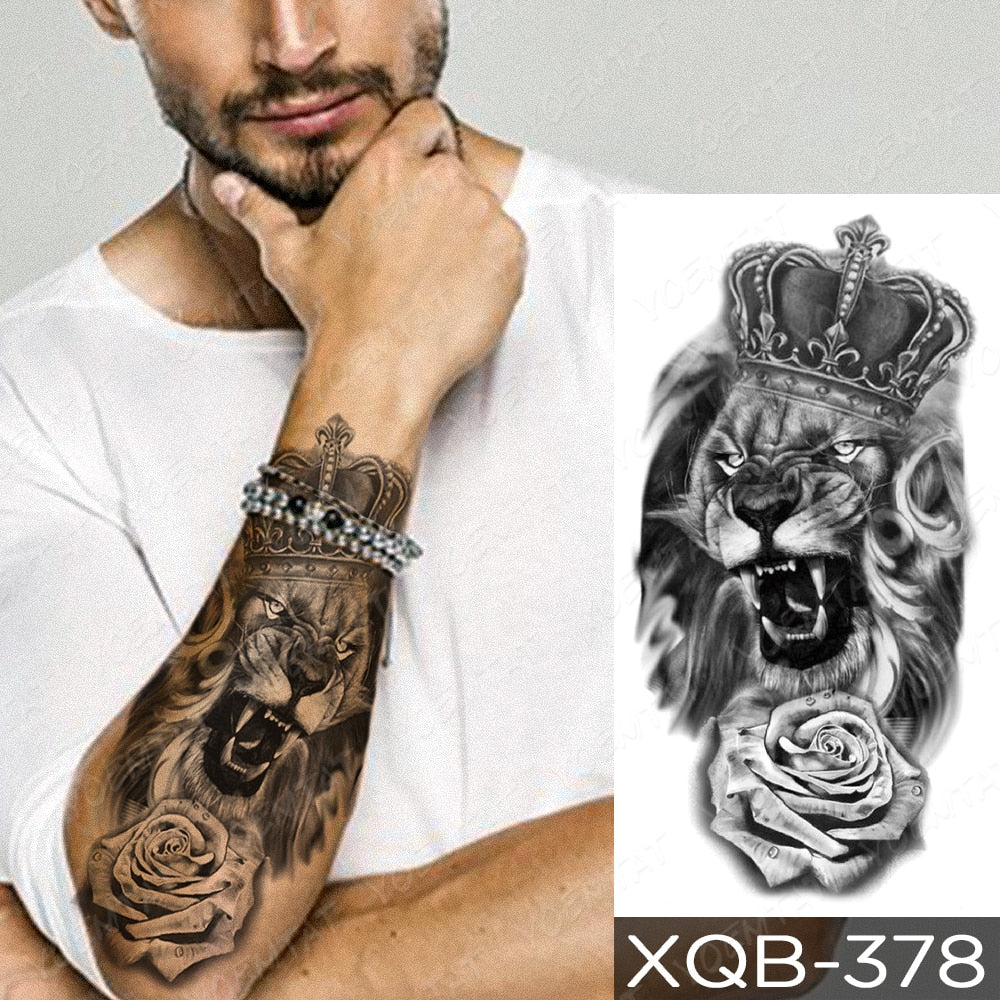 Waterproof Temporary Tattoo Stickers Fox Cat  Anime Kawaii Flash Tatoo Women Men Cute Pink Japanese Body Art Fake Sleeve Tattoos