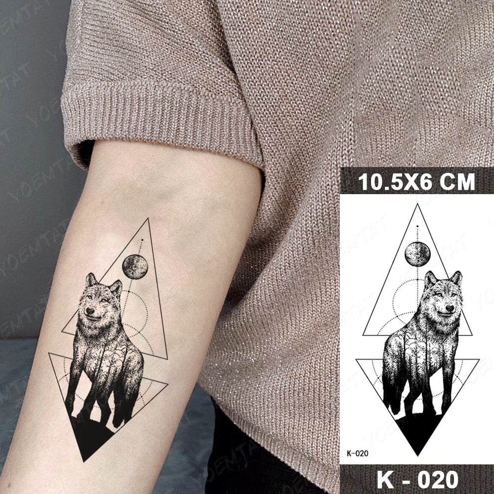 Waterproof Temporary Tattoo Stickers Black Butterfly Rose Transfer Flash Tatoo Women Sexy Neck Hand Chest  Body Art Fake Tattoos