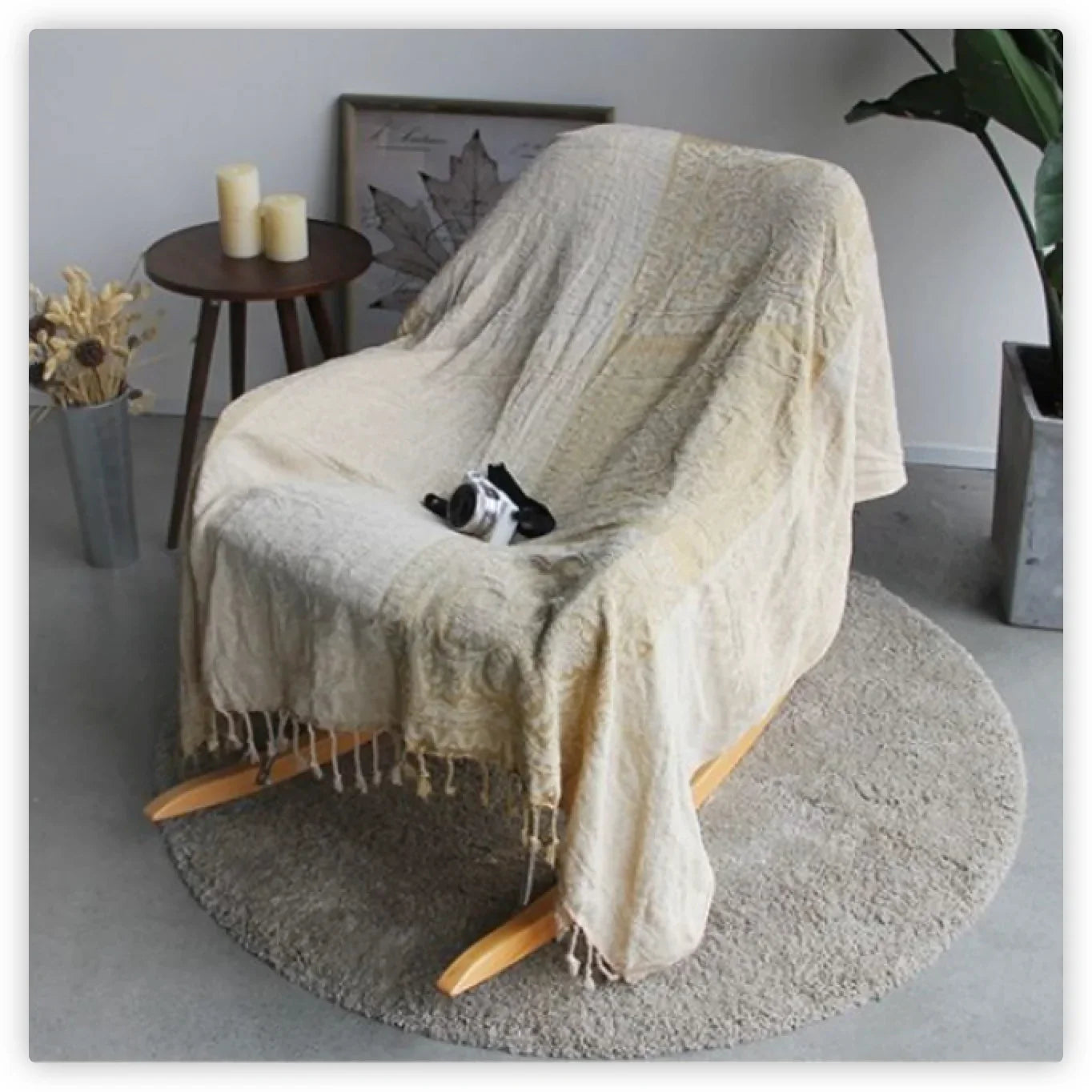Textile City Ins Retro Sofa Decor Towel Mediterranean Nepal Plaid Patchwork Throw Blanket Heavy Sofa Cover Bedspread 220x260cm