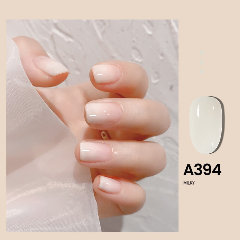 Transparent Nude Jelly Gel Nail Polish Semi Permanent 7.3ml Top Coat Soak Off UV LED Varnish Nail Art Design Base Gel