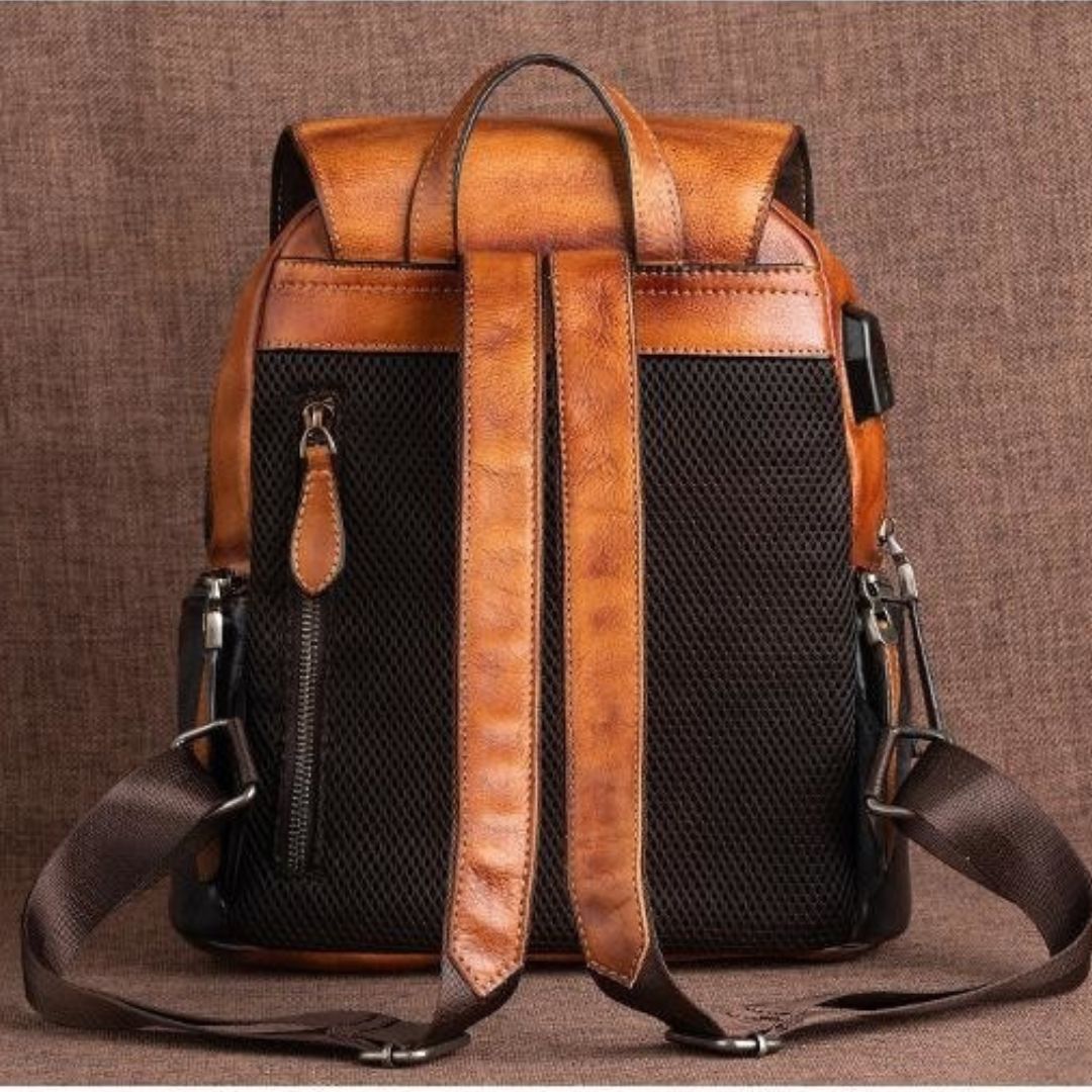 Handmade Embossed Vintage Fashion Backpack