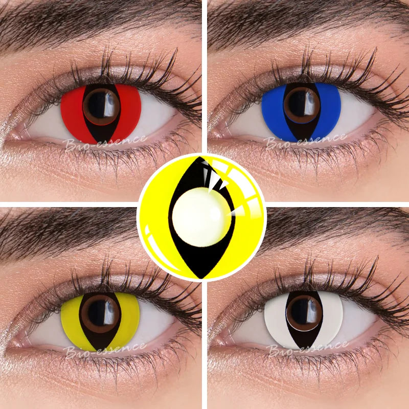 1 Pair Cosplay Contact Lenses for Eyes Halloween Cat Eye Contacts Anime Accessories Snake Eye Lenses Lizard Lenses