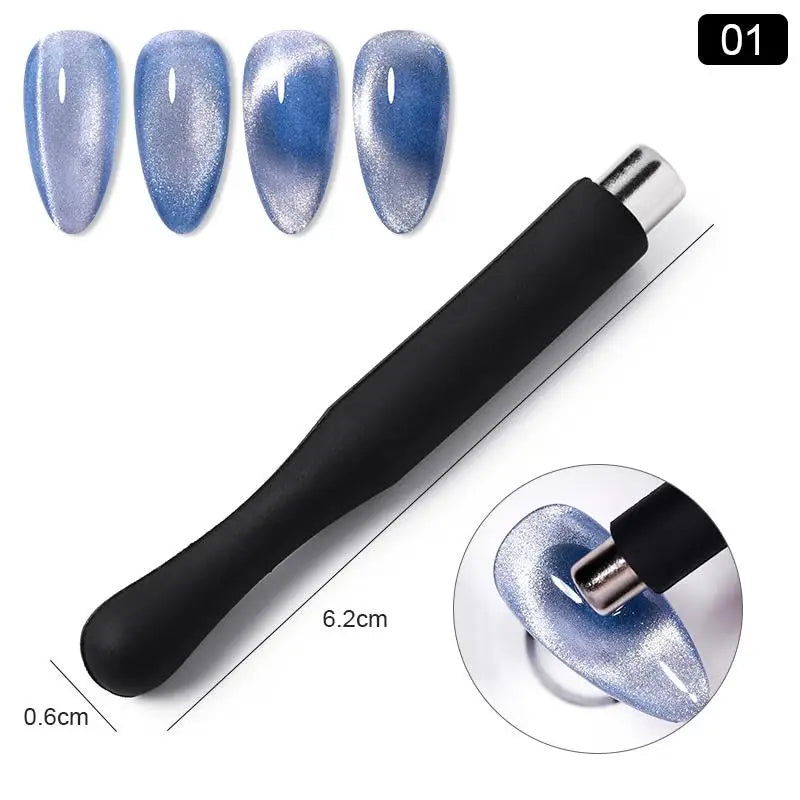 10ml Only Green Glass Bead Cat Magnetic Gel Nail Polish Guava Soda Grape Iced Crystal Salon Soak Off Gel Manicure