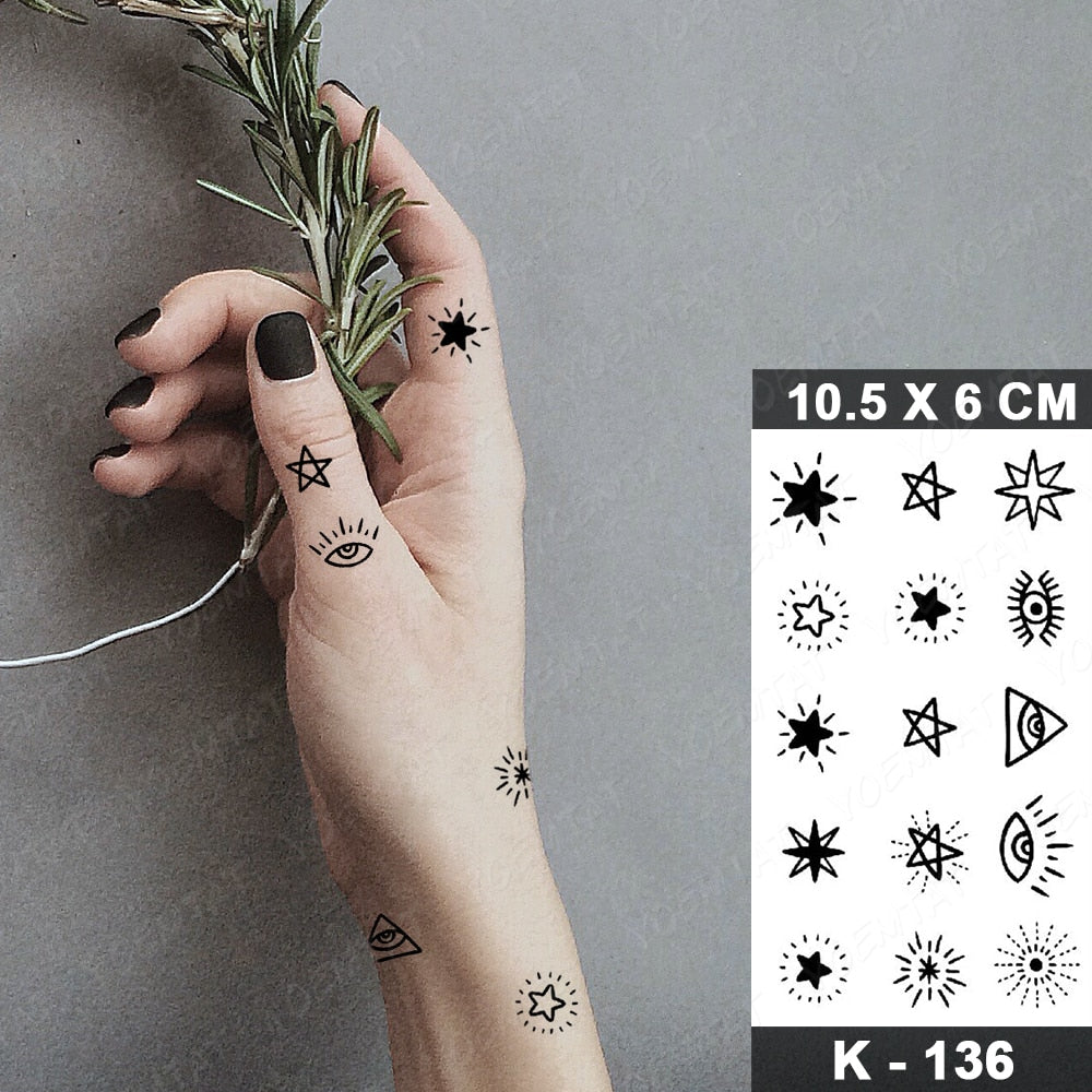 Dark Snake Waterproof Temporary Tattoo Stickers Scorpion Prajna Old School Flash Tattoos Hand Arm Women Body Art Fake Tatoo Men