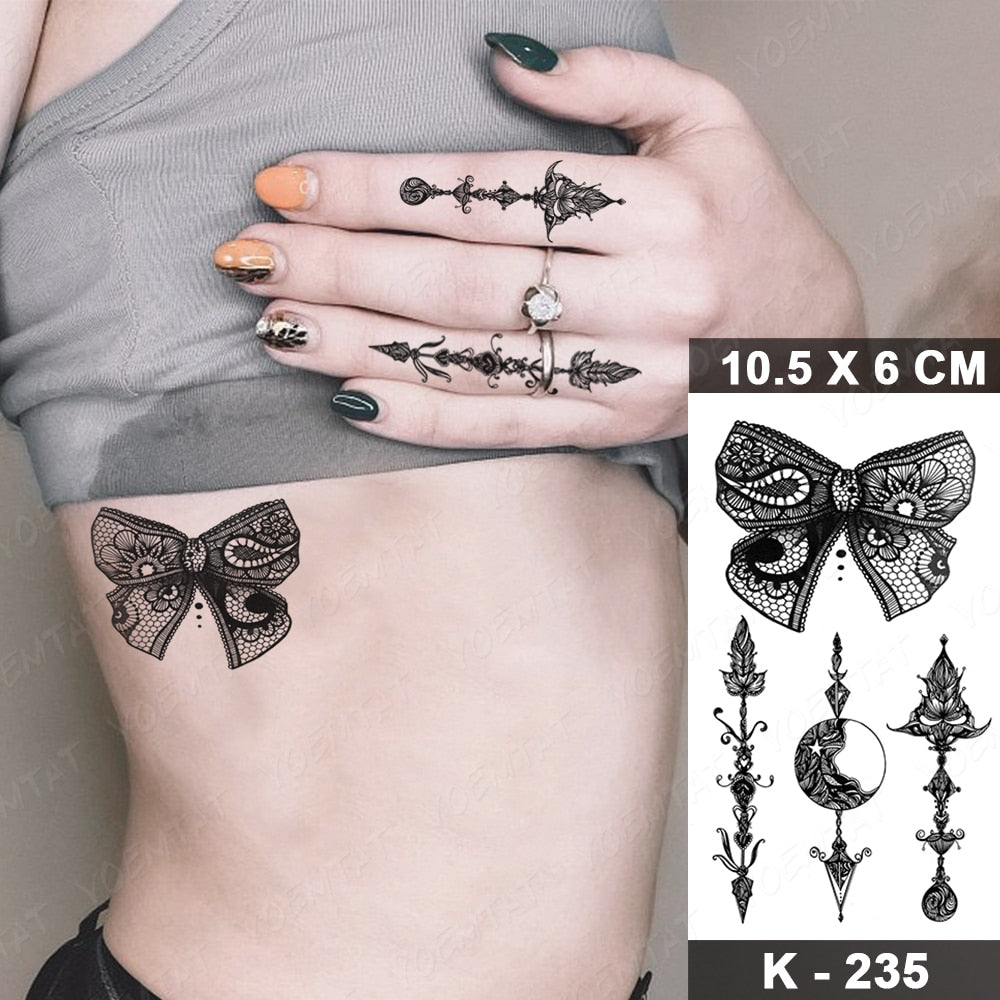 Dark Snake Waterproof Temporary Tattoo Stickers Scorpion Prajna Old School Flash Tattoos Hand Arm Women Body Art Fake Tatoo Men