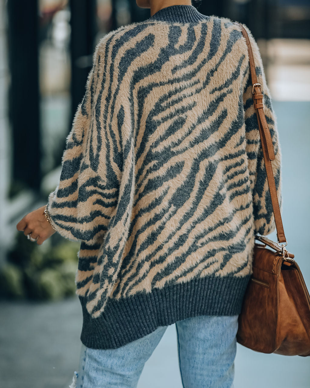 Marlene Knit Zebra Cardigan