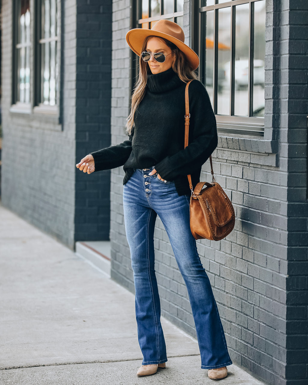 Rock You High Rise Bell Bottom Denim Pants