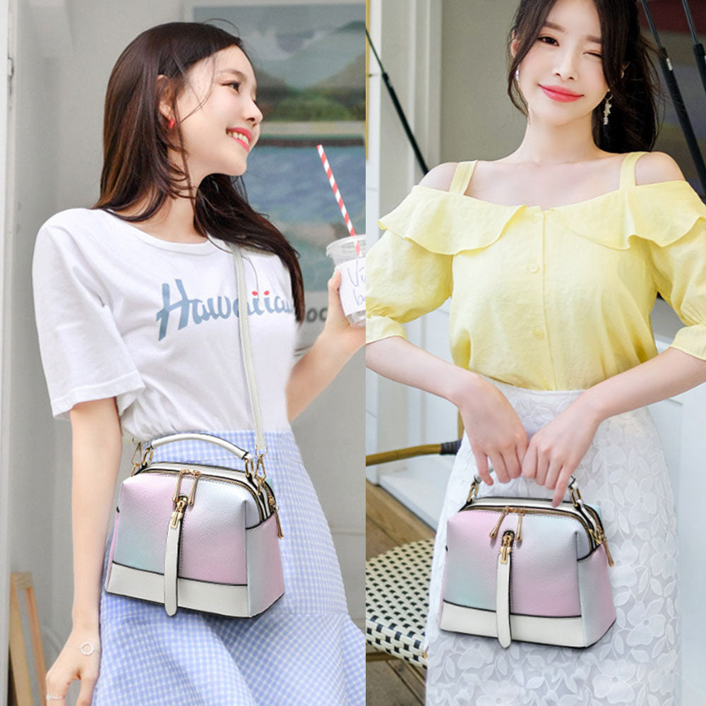 Ice Cream Texture One-Shoulder Messenger Bag