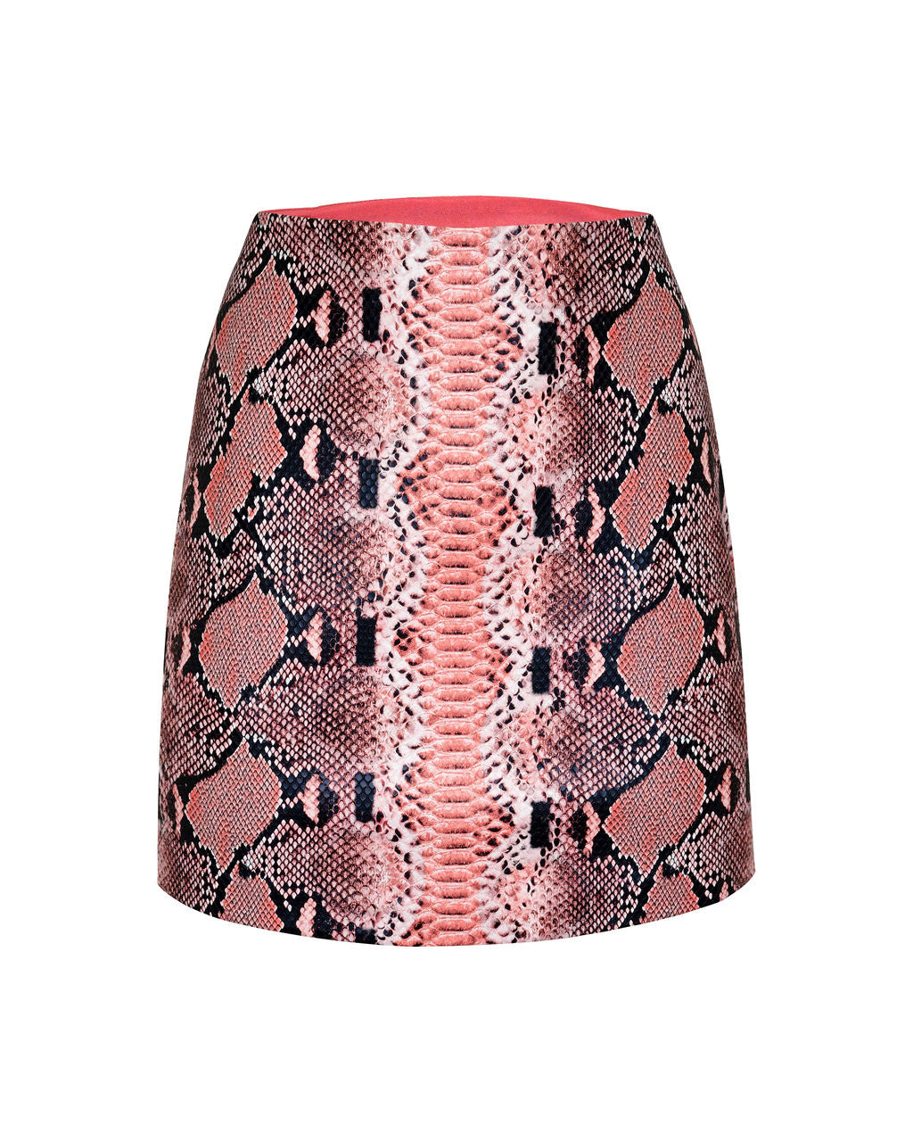 Nyomi Snake Print Embossed Mini Skirt