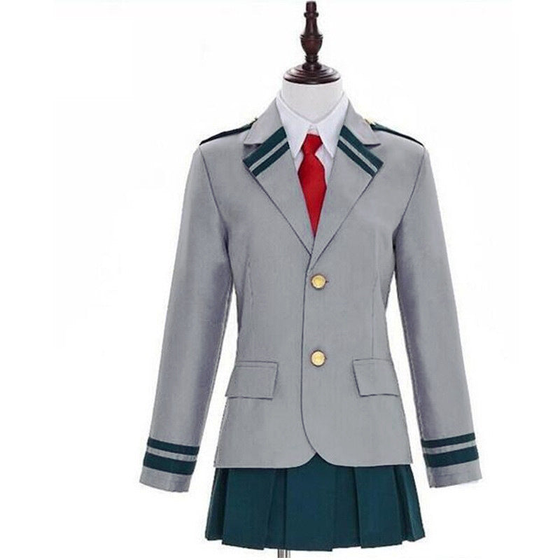 My Hero Academia Cosplay Costume – Ochaco Uraraka, Izuku Midoriya, Shoto Todoroki Outfits-Men's (jacket + pants + tie + long-sleeved shirt)-S-Free Shipping Leatheretro