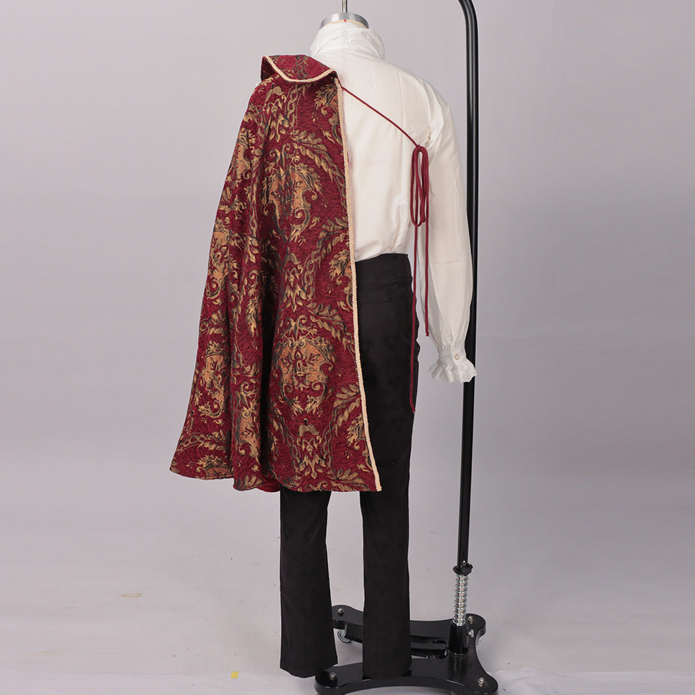 Medieval Renaissance Tudor King Costume Cloak – RenFaire Noble Cape