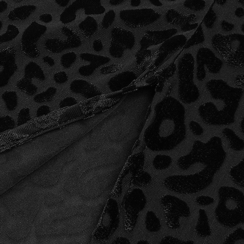 Vintage Leopard Purple Elastic Sexy Party Dresses-Dresses-Free Shipping at meselling99