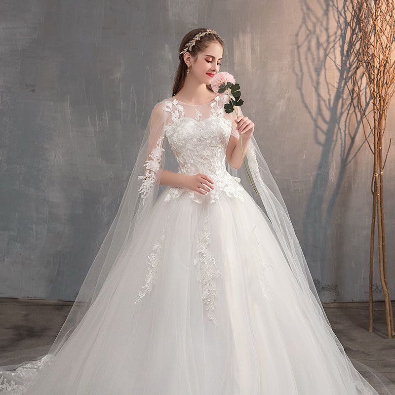 Fairly Princess Train Wedding Dresses