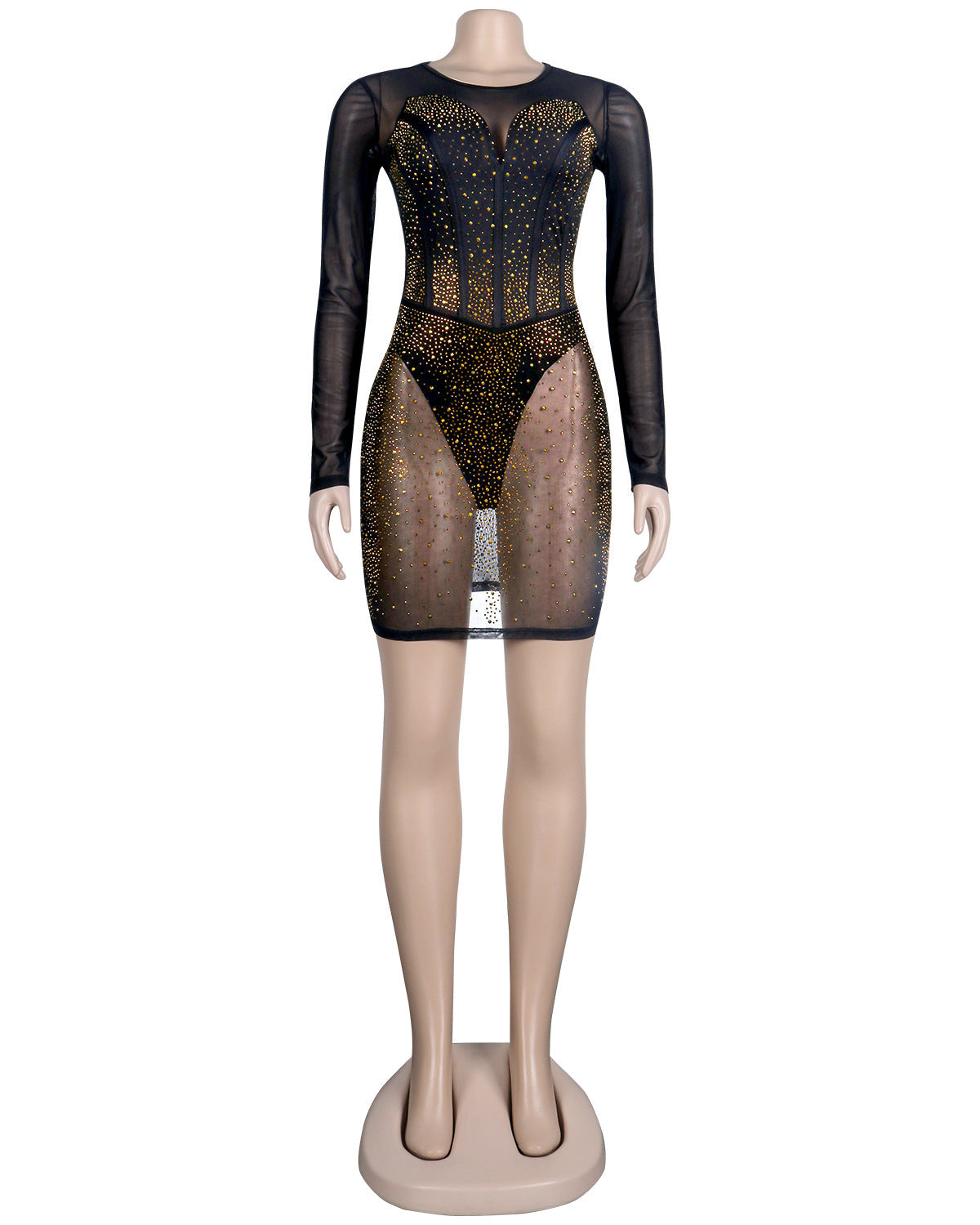 Sexy Women Diamond Night Party Dresses (underwear included)-Party Dresses-Free Shipping at meselling99