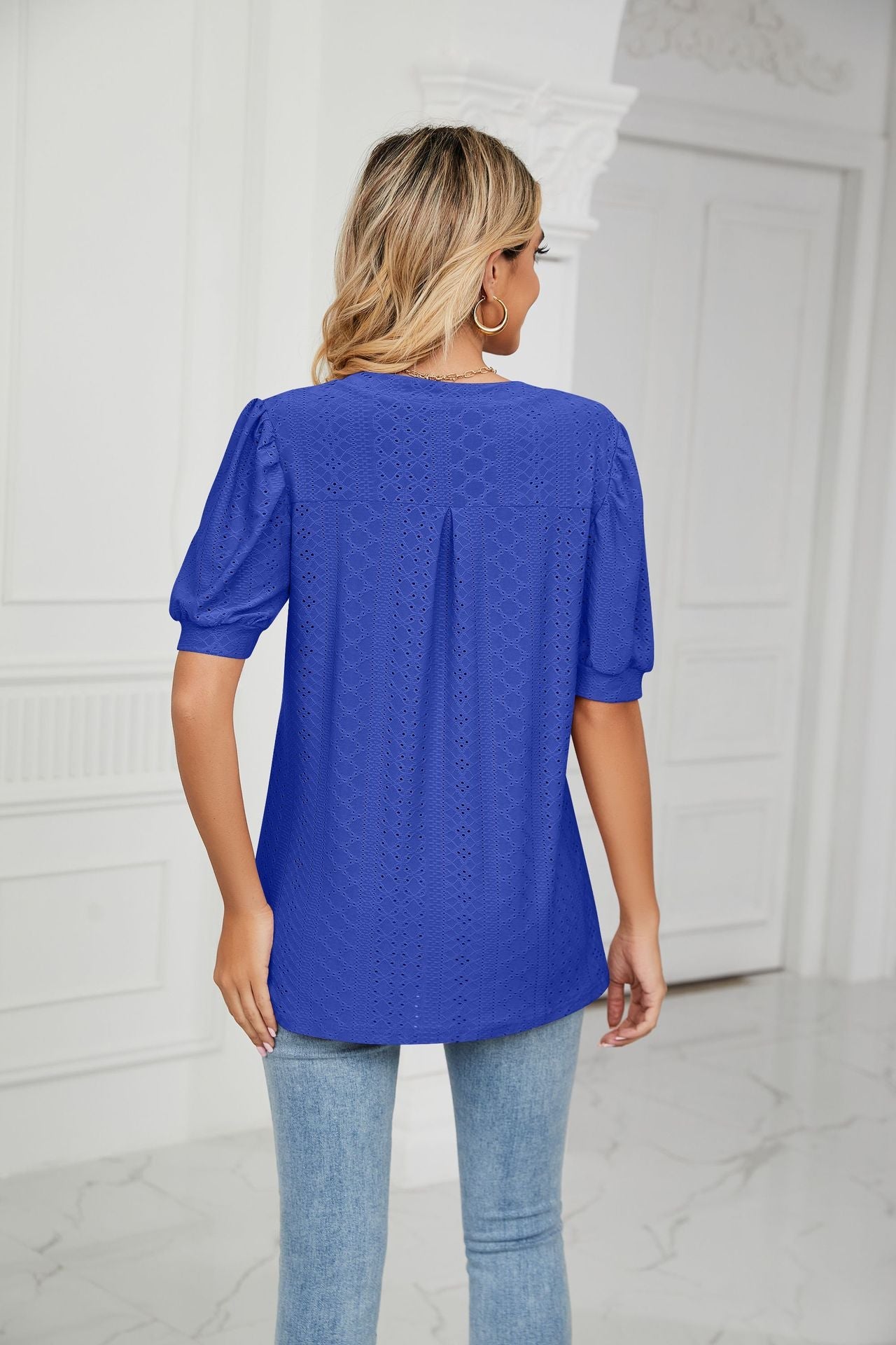 Summer Casual V Neck T Shirts for Women