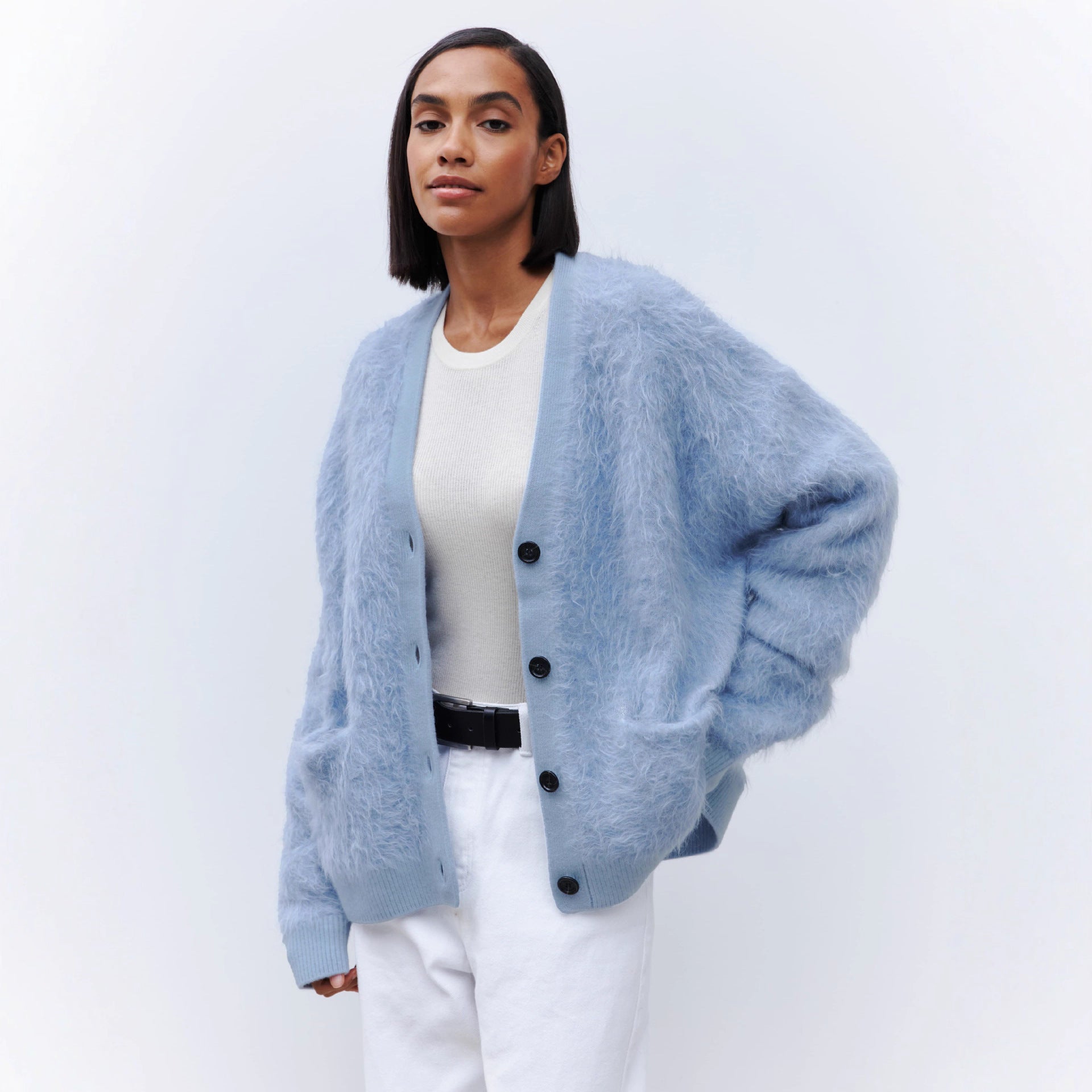 Women's Lazy Style Mink Sherpa Cardigan