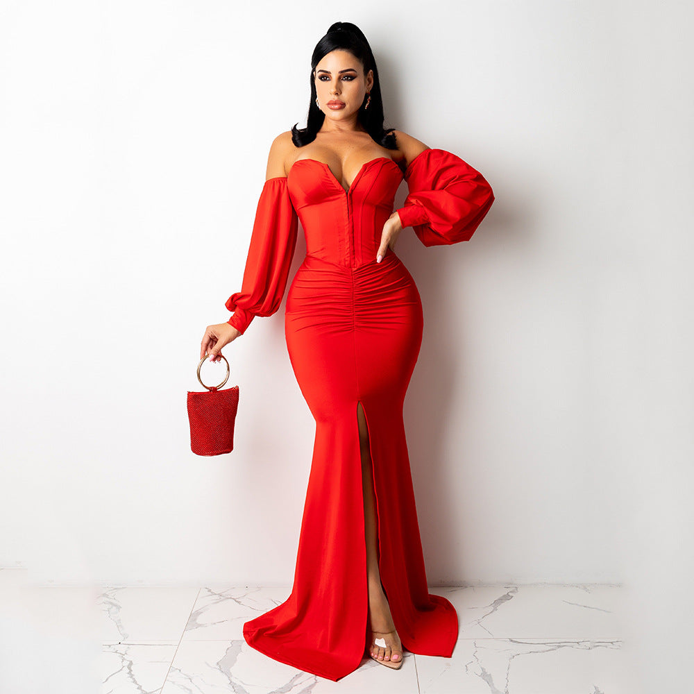 Sexy Off The Shoulder Night Party Dresses-Dresses-Free Shipping at meselling99