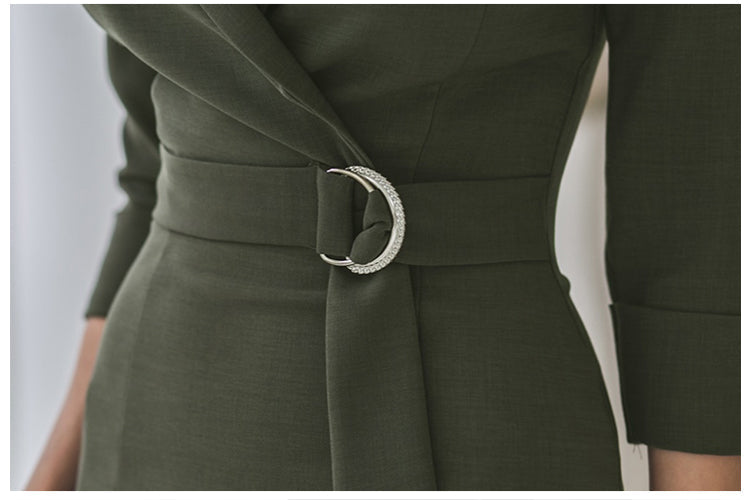 Sexy 3/4 Length Sleeves Women Sheath Dresses-Dresses-Free Shipping at meselling99