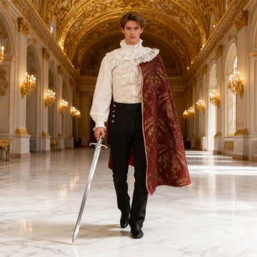Medieval Renaissance Tudor King Costume Cloak – RenFaire Noble Cape