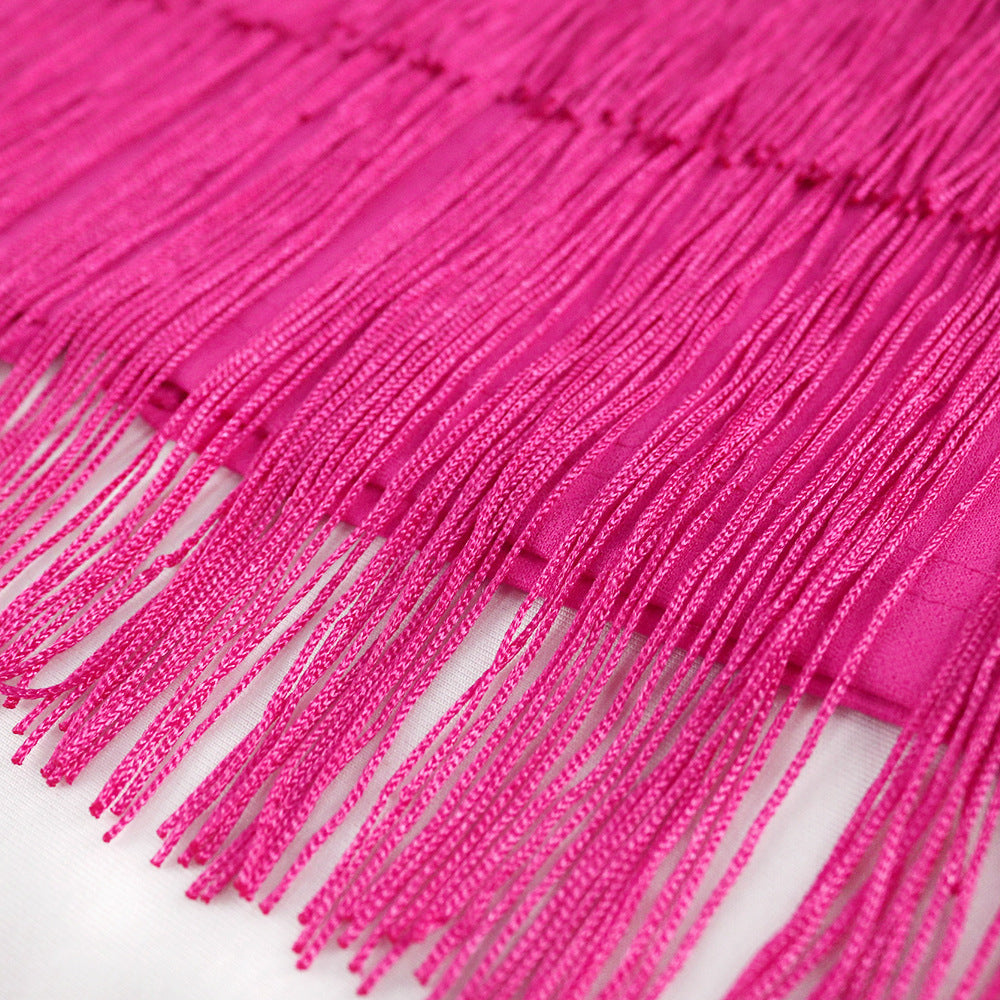 Rose Red High Waist Women Evening Party Dresses-Dresses-Free Shipping at meselling99