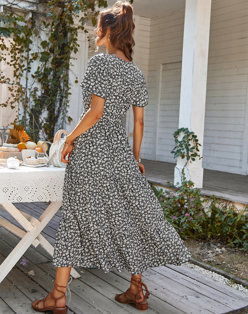 Summer Drawstring Holiday Dresses for Women