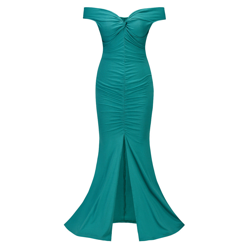 Sexy Backless Slim Women Evening Party Dresses-Dresses-Green-S-Free Shipping at meselling99