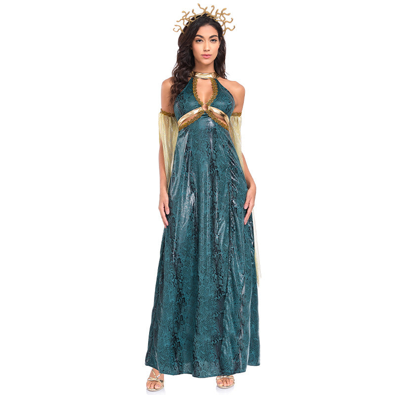 Medusa Costume - Greek Mythology Snake Goddess Gown for Halloween