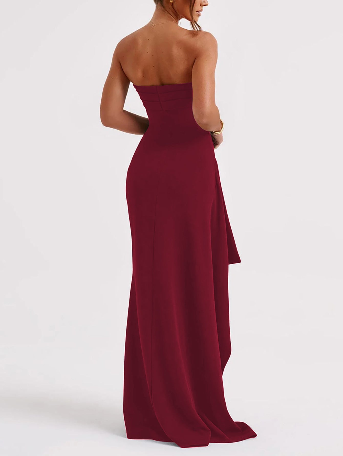 Sexy Strapless Backless Long Evening Dresses