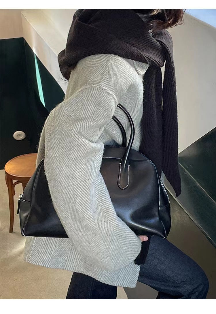 Women's Knit Hooded Cape Scarf 2pcs/set