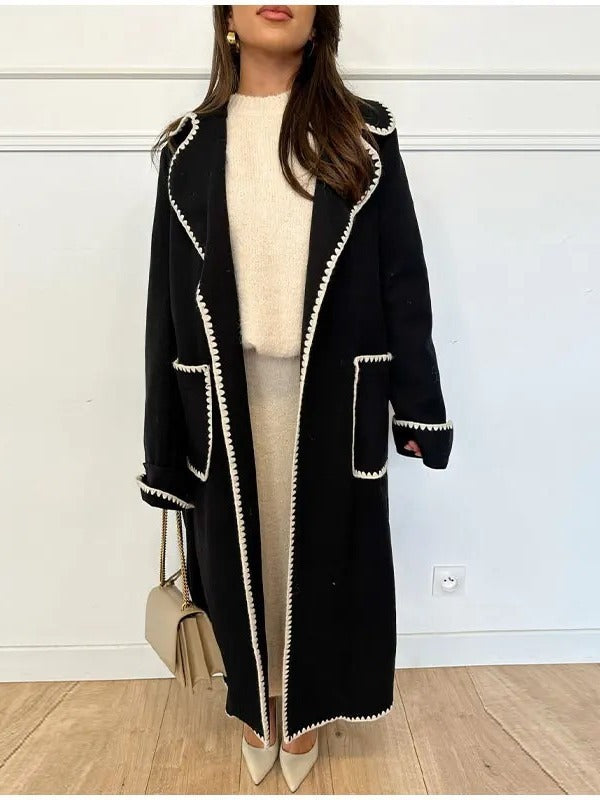 Fashion Winter Long Sleeves Woolen Coats