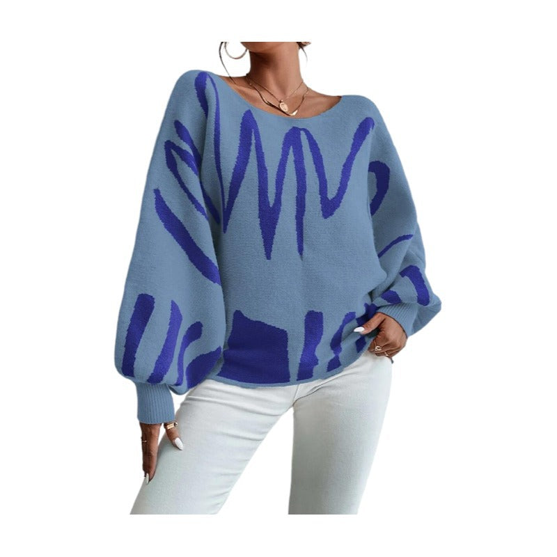 Designed Casual Knitted Pullover Sweaters
