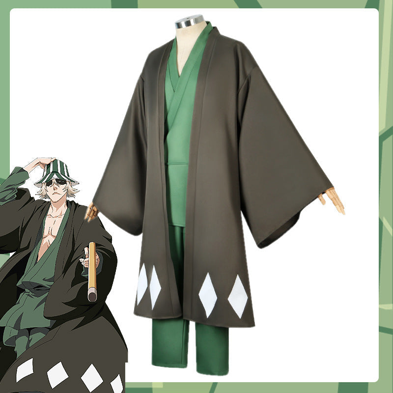 Bleach Urahara Kisuke- Anime Cosplay Costume Fisherman Cap