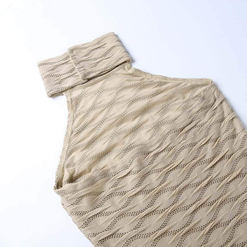 Sexy High Neck Backless Sheath Dresses-Dresses-Free Shipping at meselling99