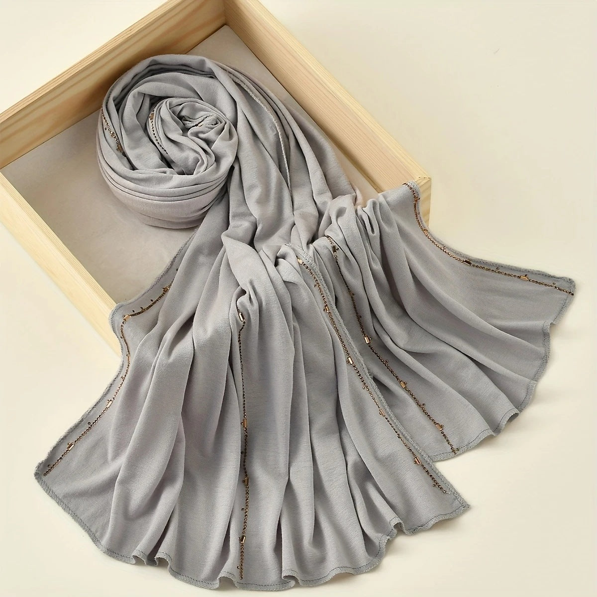 Soft Mercerized Cotton Long Headwrap Scarf
