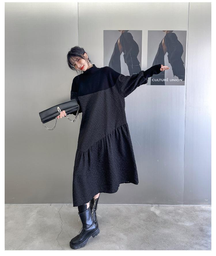 Classy Stand Collar Cozy Long A Line Dresses-Dresses-Free Shipping at meselling99