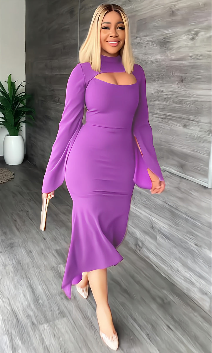 Sexy Long Sleeves Sheath Dresses-Dresses-Free Shipping at meselling99