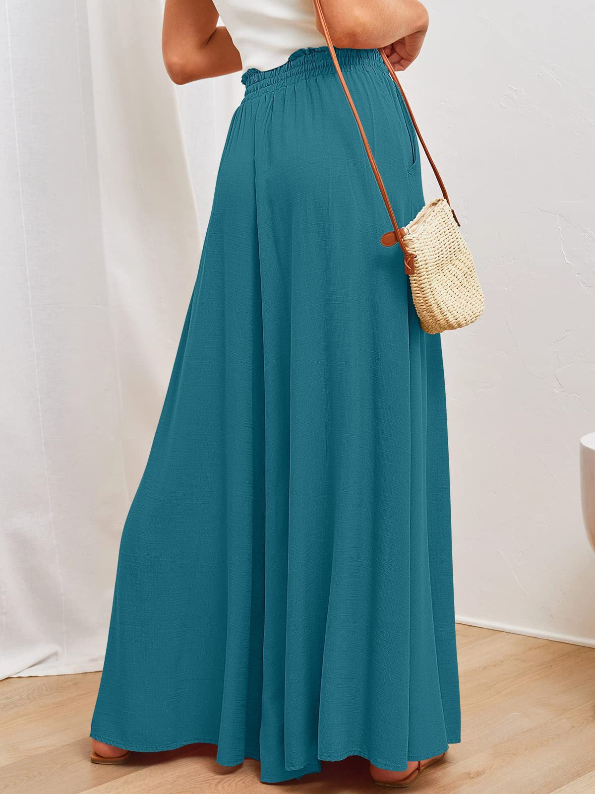 Women's High-Waisted Wide-Leg Palazzo Pants