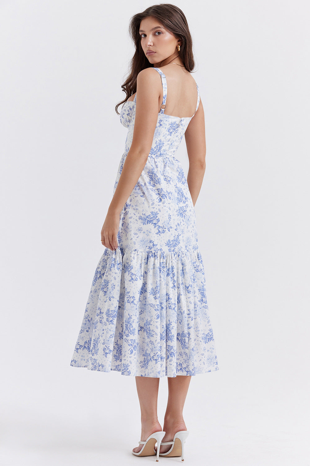 Floral Tiered A-Line Dress for Women